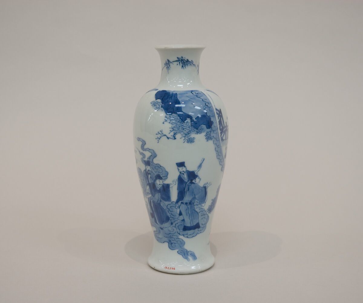 Vase, Porcelain painted in underglaze blue, China