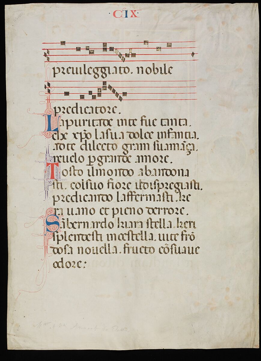 Manuscript Leaf with the Martyrdom of Saint Bartholomew, from a Laudario, Pacino di Bonaguida (Italian, active Florence 1302–ca. 1340), Tempera, gold, and ink on parchment, Italian