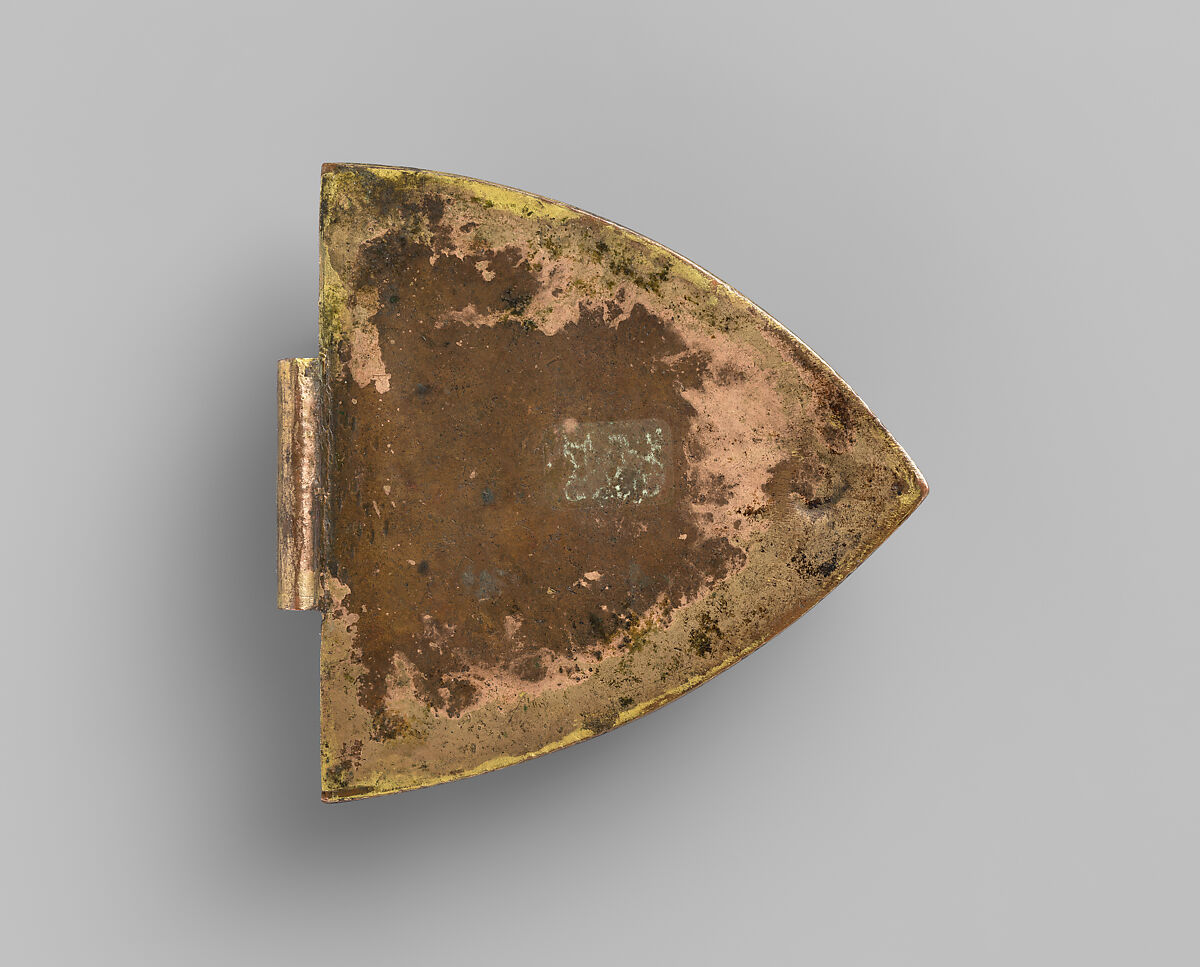 Angel from the Lid of an Incense Boat, Gilded copper, champlevé enamel, Italian