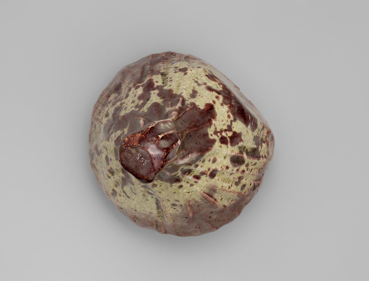 Hanging Vase, Earthenware with lead and copper glazes, Japan