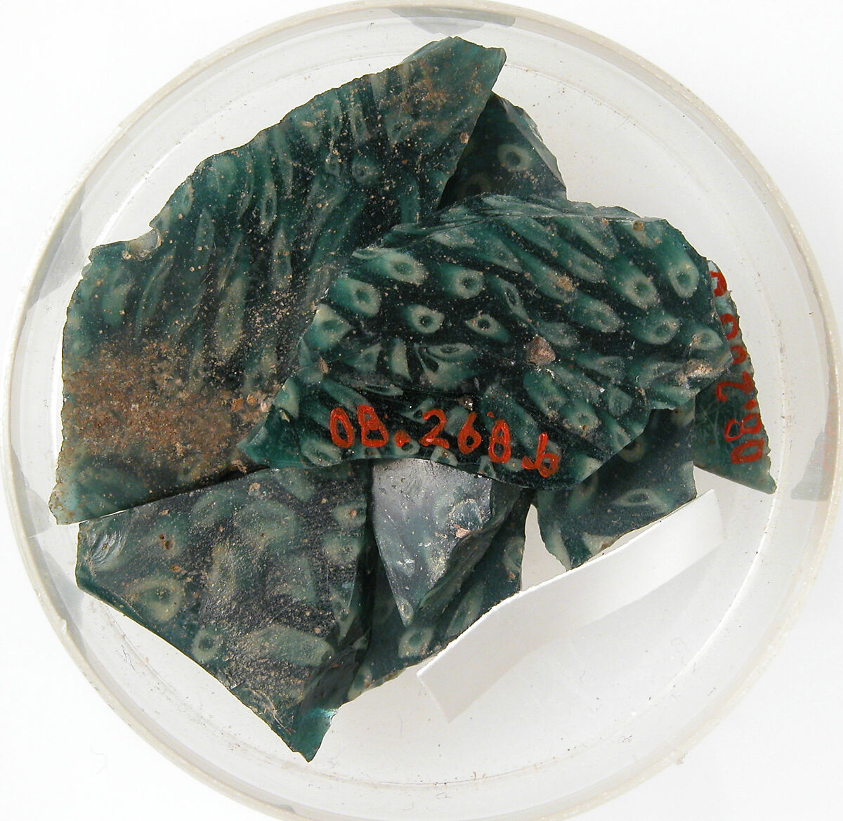 Glass Fragments, Glass (blue, green), Coptic 