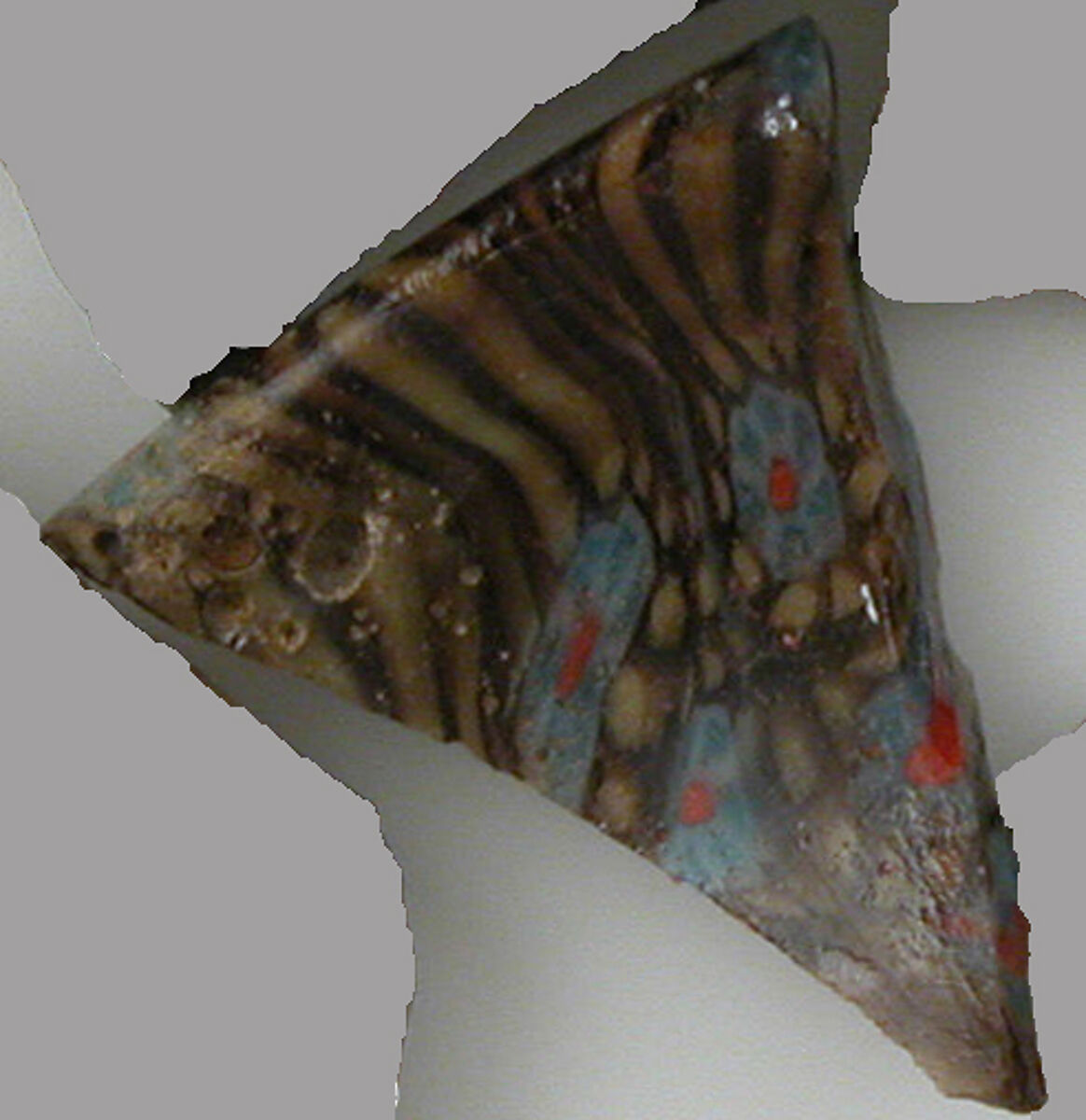 Mosaic Glass Fragments from a Vessel, Glass, Coptic