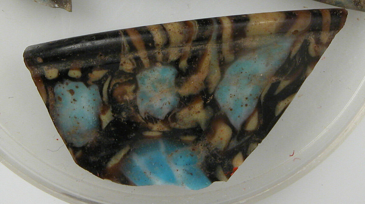 Glass Fragments from a Vessel, Glass, Coptic