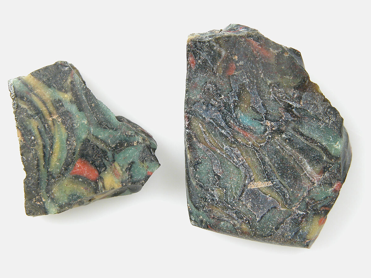 Glass Fragments from a Vessel, Glass, Coptic 