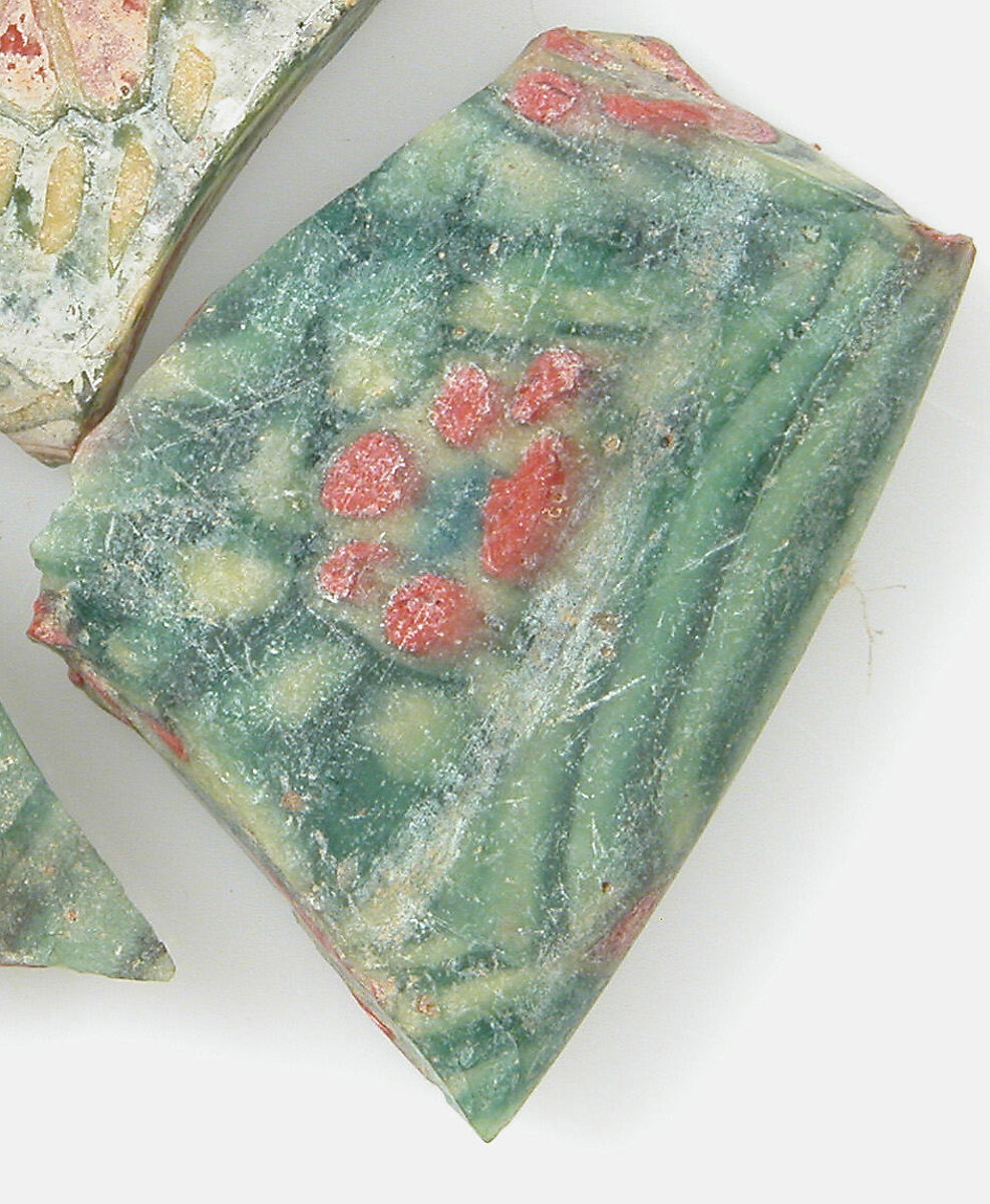 Glass Fragments from a Vessel, Glass, Coptic