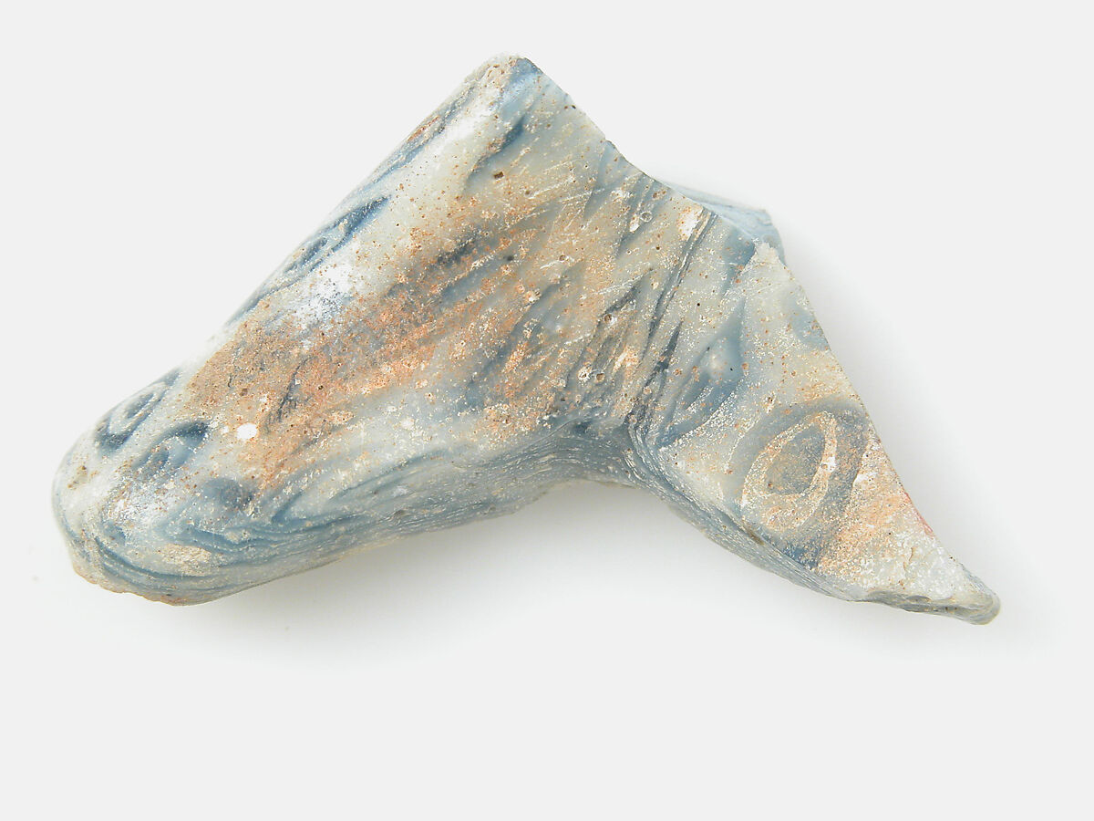 Glass Fragment from a Vessel, Glass, Coptic
