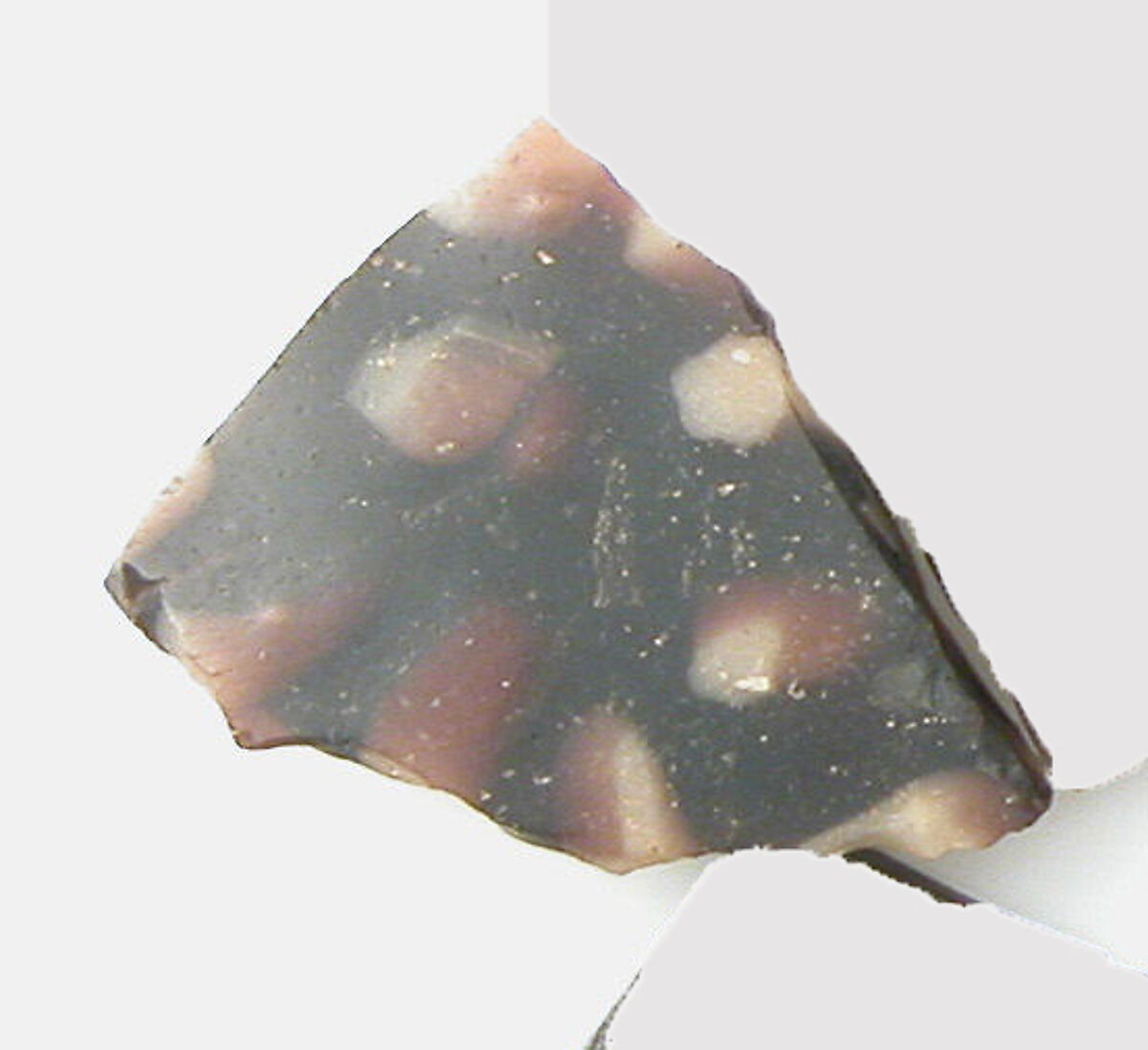 Glass Fragments from a Vessel, Glass, Coptic