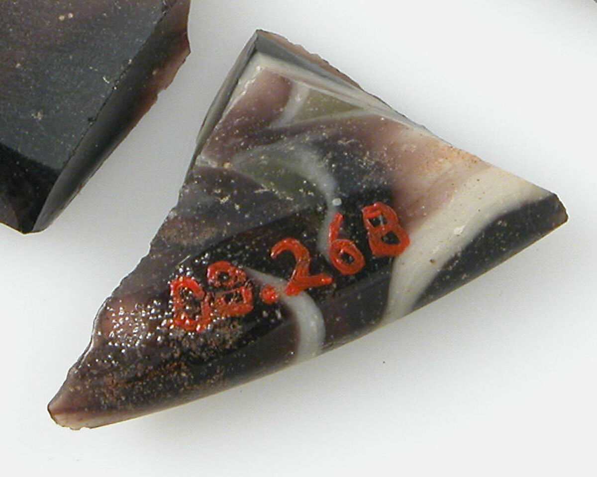 Glass Fragments from a Vessel, Glass, Coptic