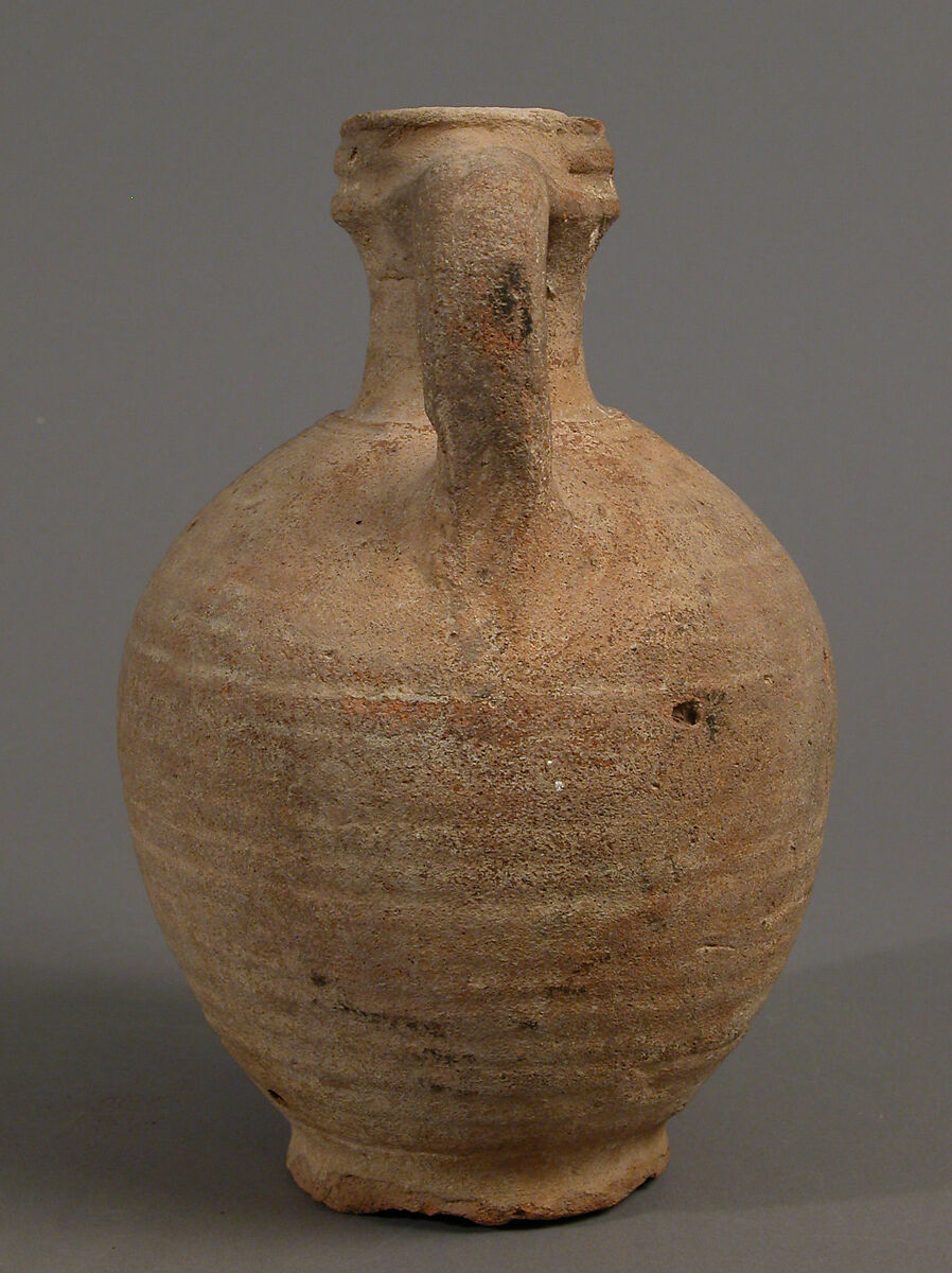 Pot, Earthenware, slip decoration, Coptic