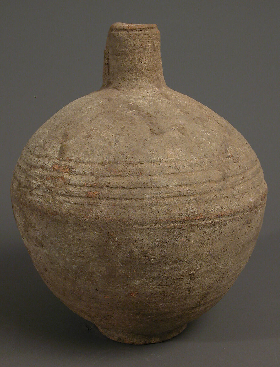 Jug, Earthenware, slip decoration, Coptic