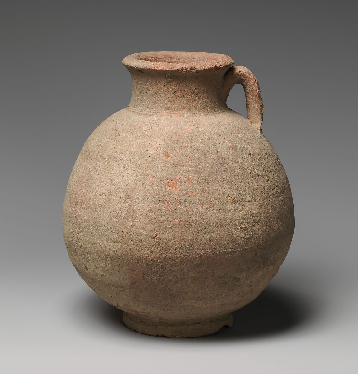 Jug, Earthenware, slip decoration, Coptic