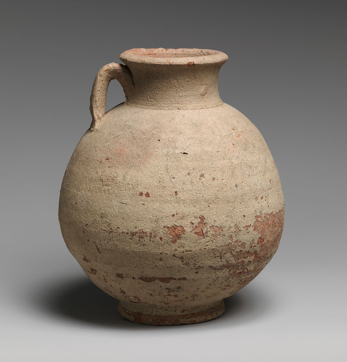 Jug, Earthenware, slip decoration, Coptic