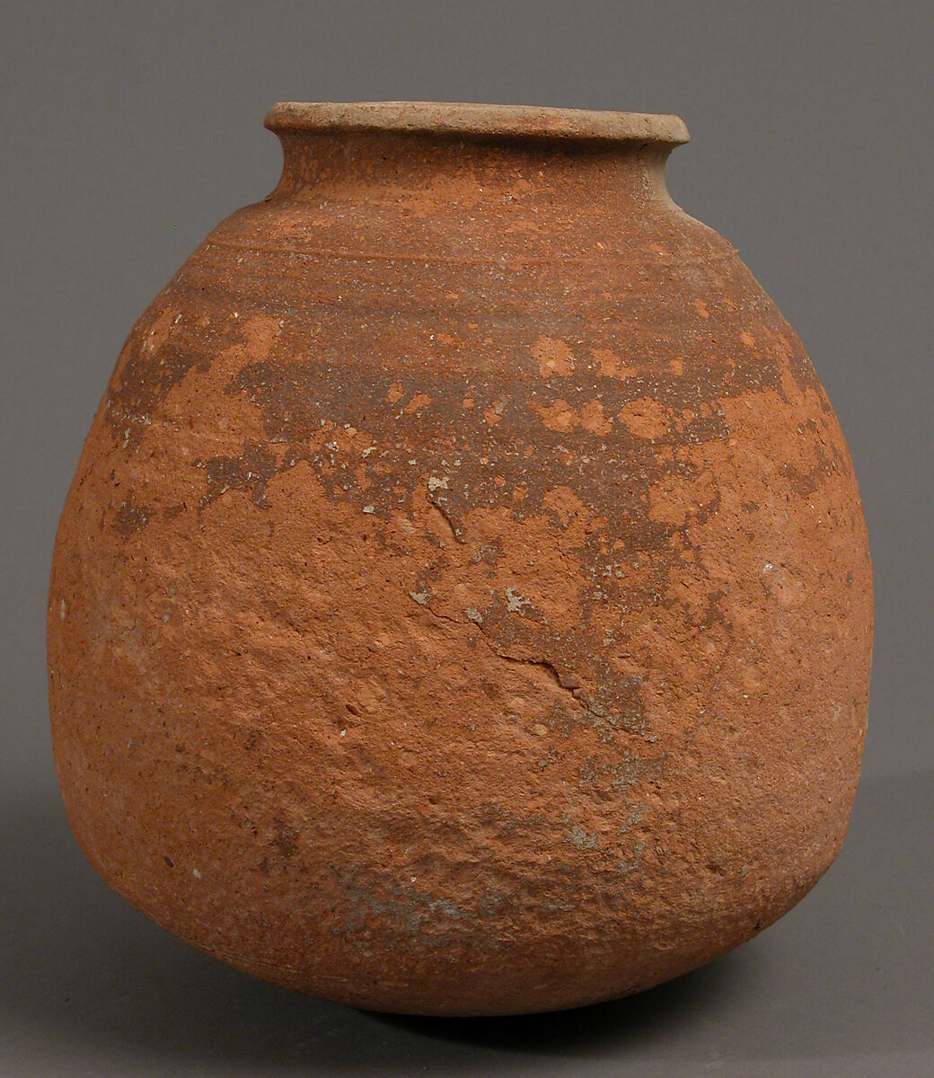 Pot, Earthenware, slip decoration, Coptic
