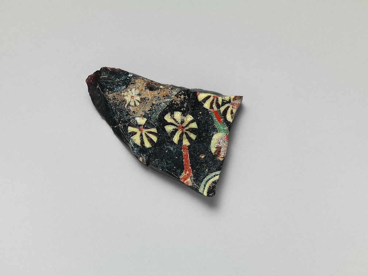 Glass Fragments from a Vessel, Glass, Coptic