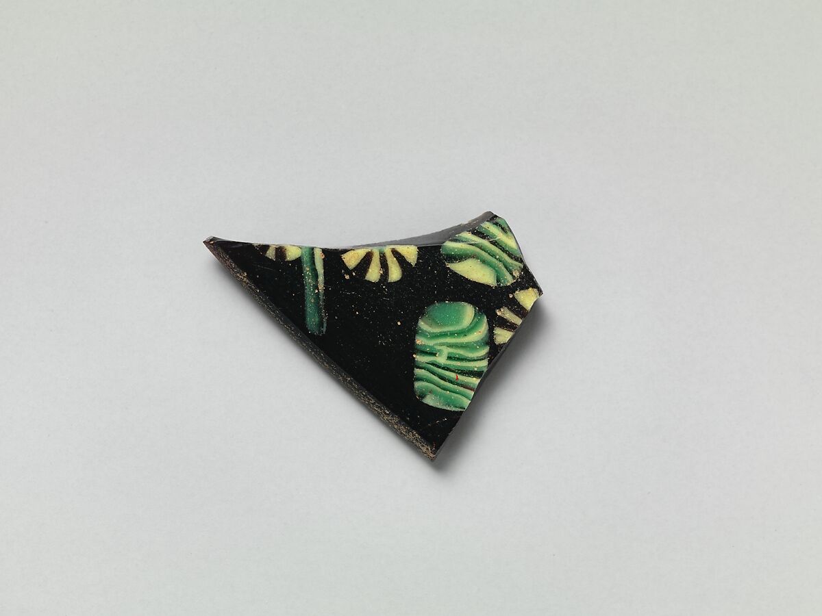 Glass Fragments from a Vessel, Glass, Coptic
