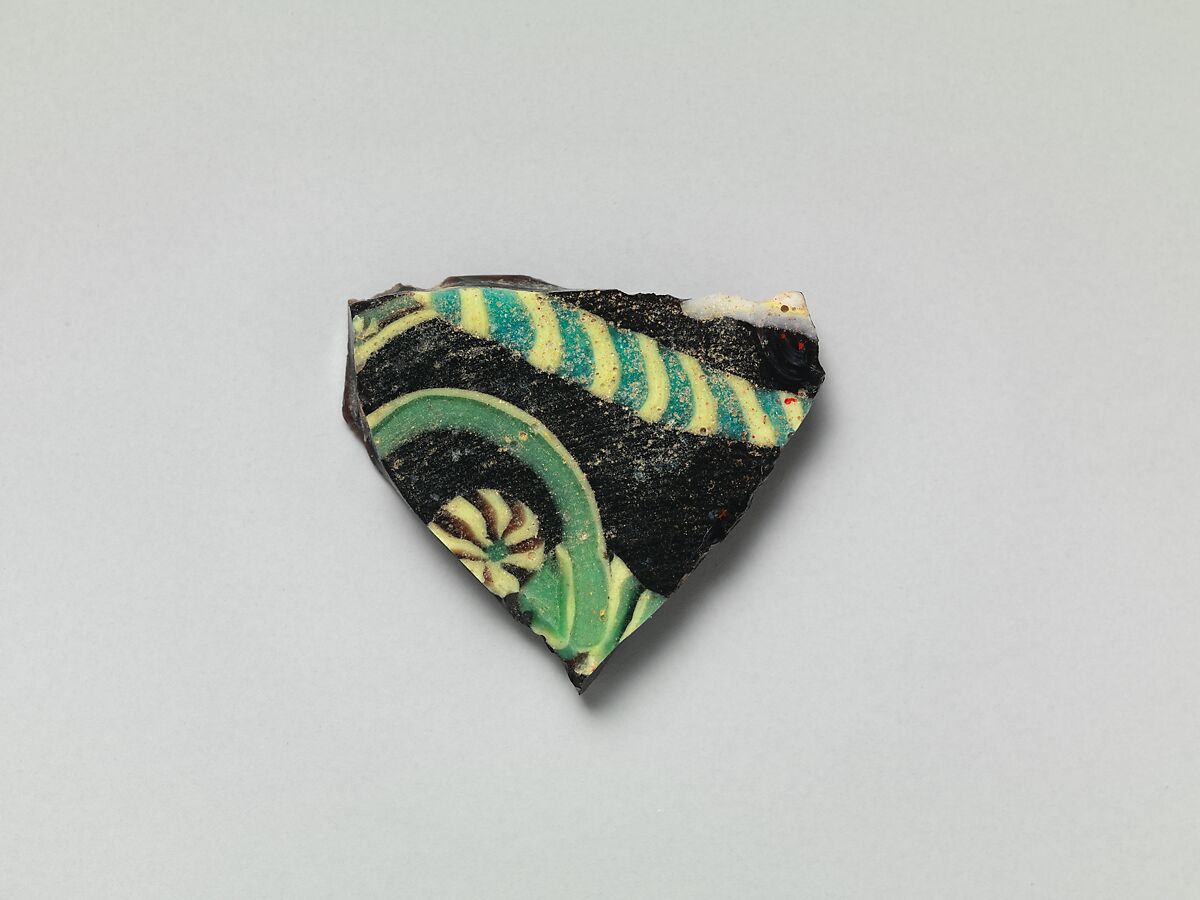 Glass Fragments from a Vessel, Glass, Coptic