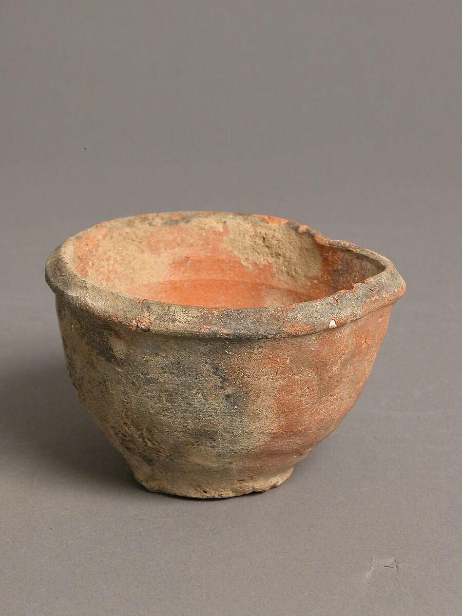 Cup with Spout, Earthenware, Coptic