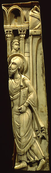 Ivories of the So-Called Grado Chair: Fragment with Saint Mark, Ivory 