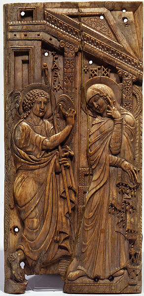 Ivories of the So-Called Grado Chair: Annunciation to the Virgin, Ivory 
