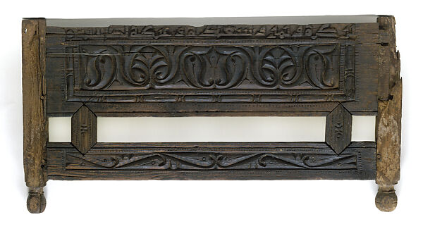 Section from a Piece of Furniture, Carved and incised wood 