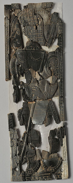 Soldier on an Umayyad or Abbasid Ivory Plaque, mid-8th century AD, Humaymah, Jordan.