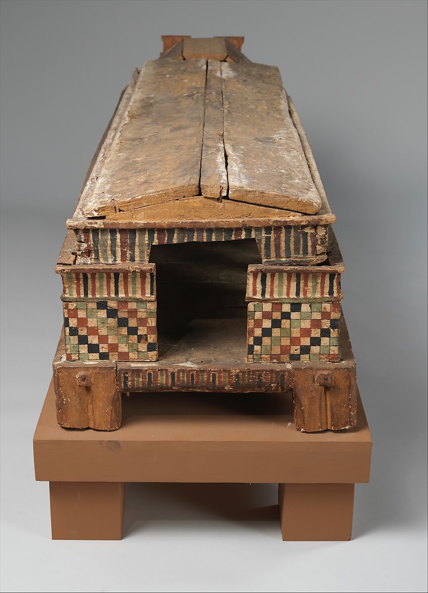 Coffin, Wood, paint, Coptic