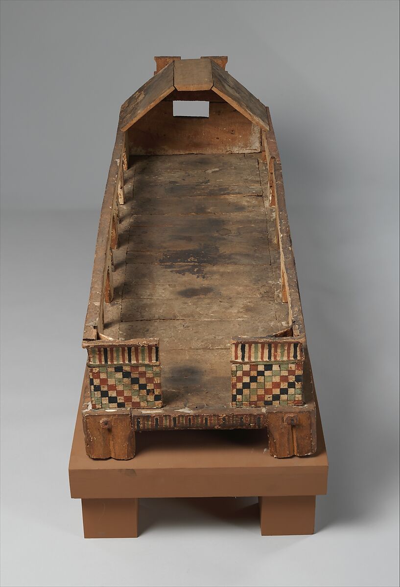 Coffin, Wood, paint, Coptic