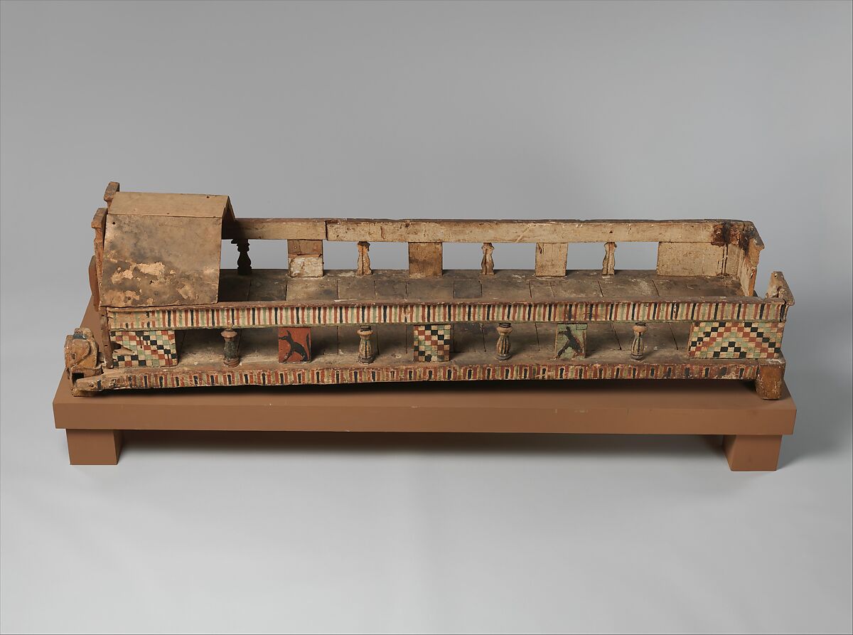 Coffin, Wood, paint, Coptic