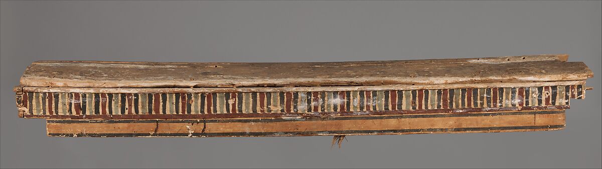 Coffin, Wood, paint, Coptic