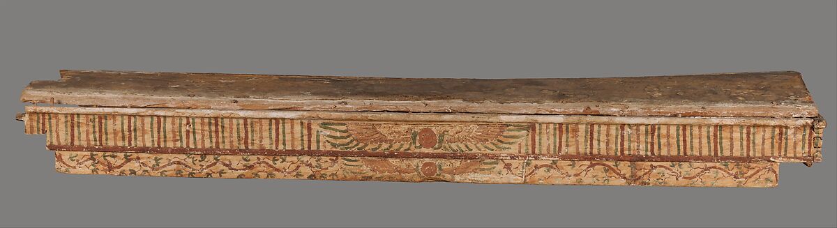 Coffin, Wood, paint, Coptic