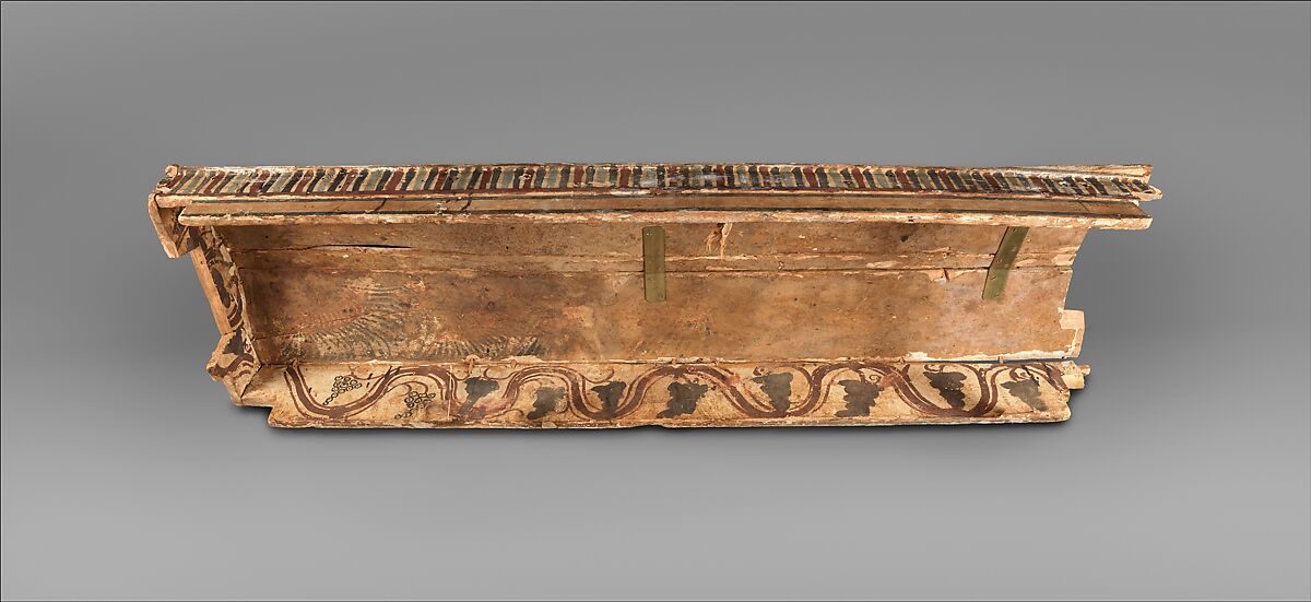 Coffin, Wood, paint, Coptic