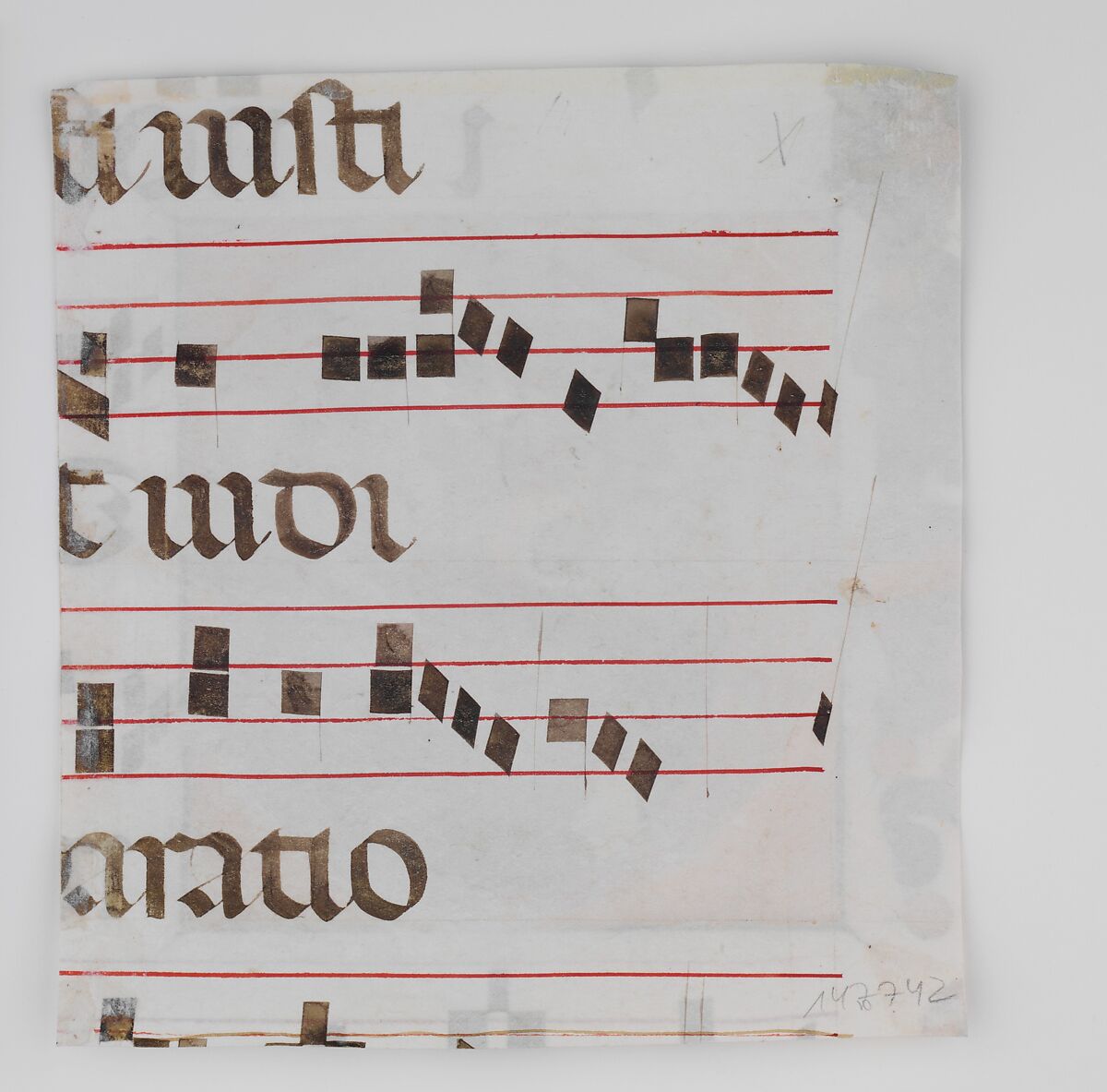 Manuscript Illumination with the Martyrdom of Saint Stephen in an Initial E, from a Gradual, Niccolò di Giacomo da Bologna (Italian, Bologna, active 1349–1403), Tempera, gold, and ink on parchment, Italian