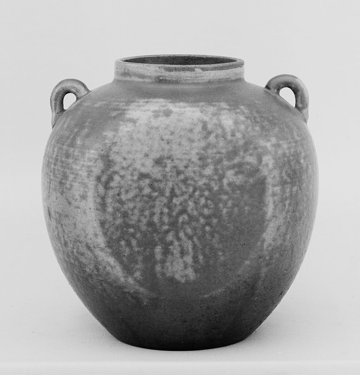 Jar, Clay covered with a mottled glaze (Shidoro ware), Japan 