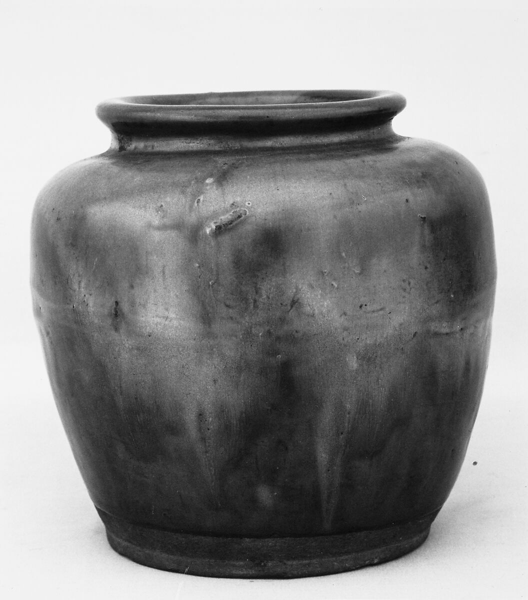 Water Jar, Clay with glaze (Shidoro ware), Japan 