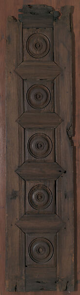 Fragment of a Panel with Disk Design, Wood 