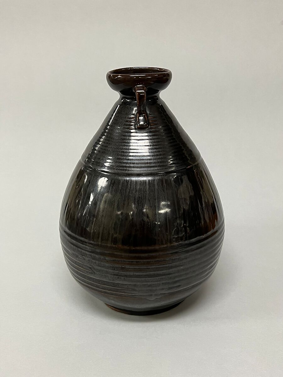 Jar, Clay covered with a smooth glaze (Takatori ware, Agano type), Japan