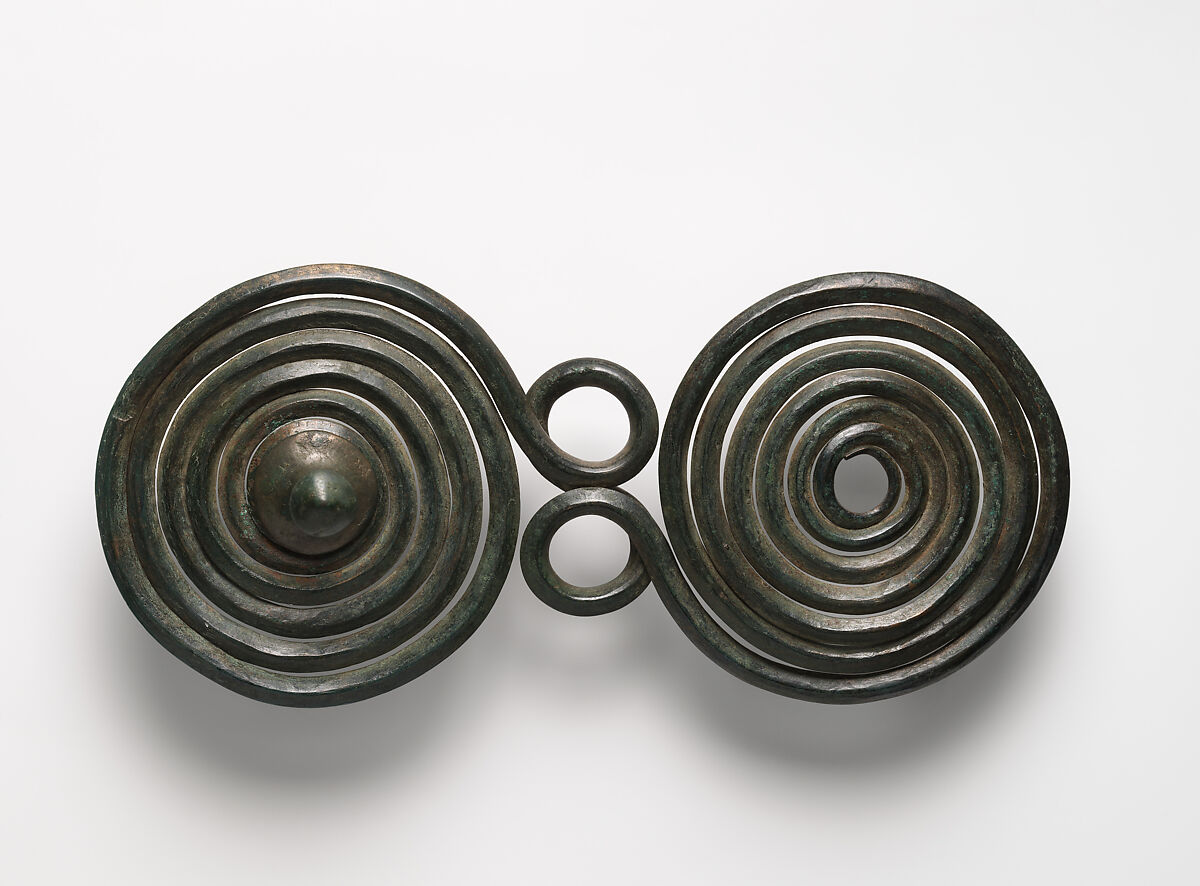 Large Brooch with Spirals, Copper alloy, European Bronze Age 