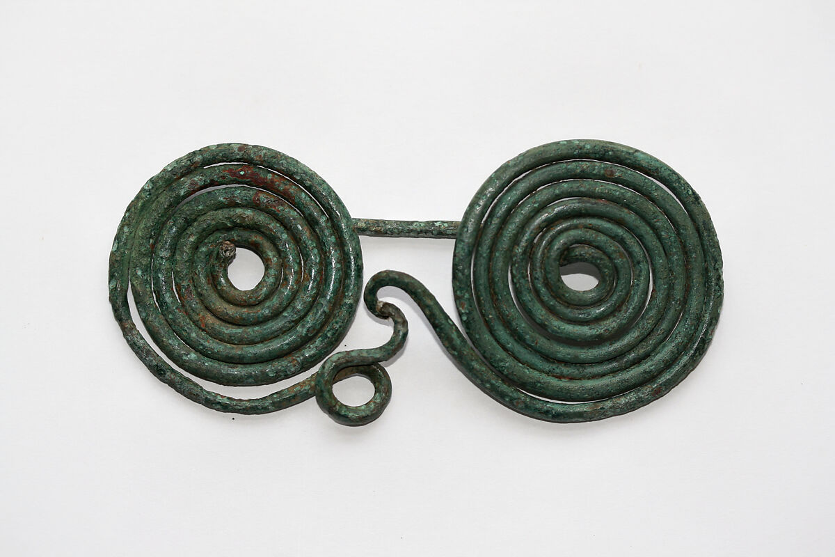 Brooch, Copper alloy, German 