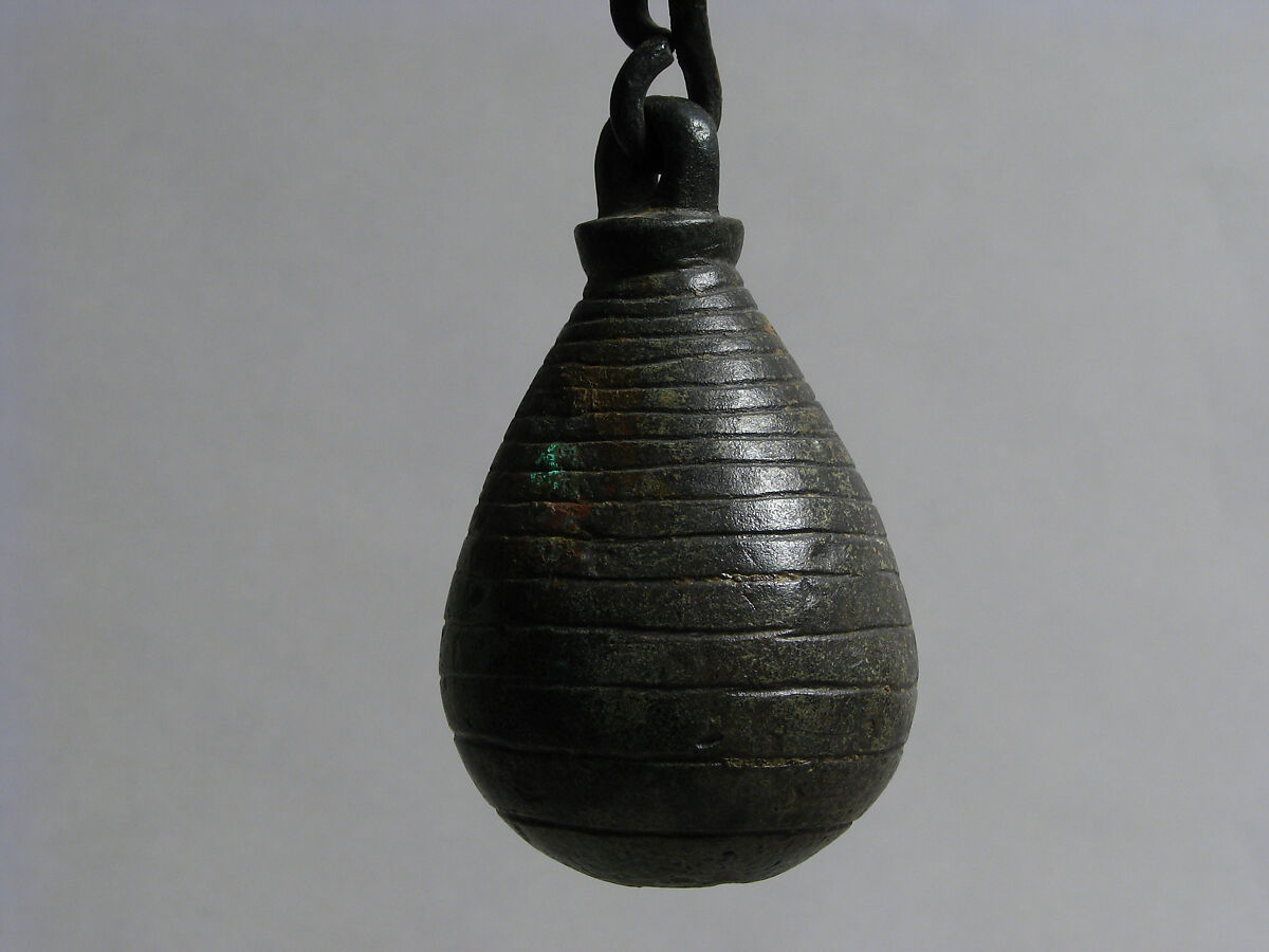 Steelyard Rod with Weight and Hooks, Copper alloy, Byzantine