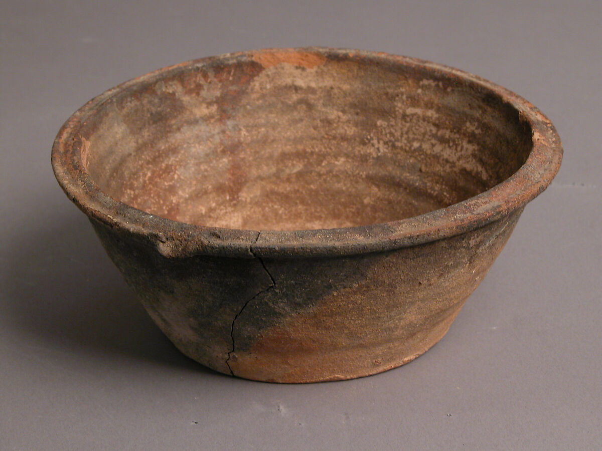 Bowl, Earthenware, slip decoration, Coptic 