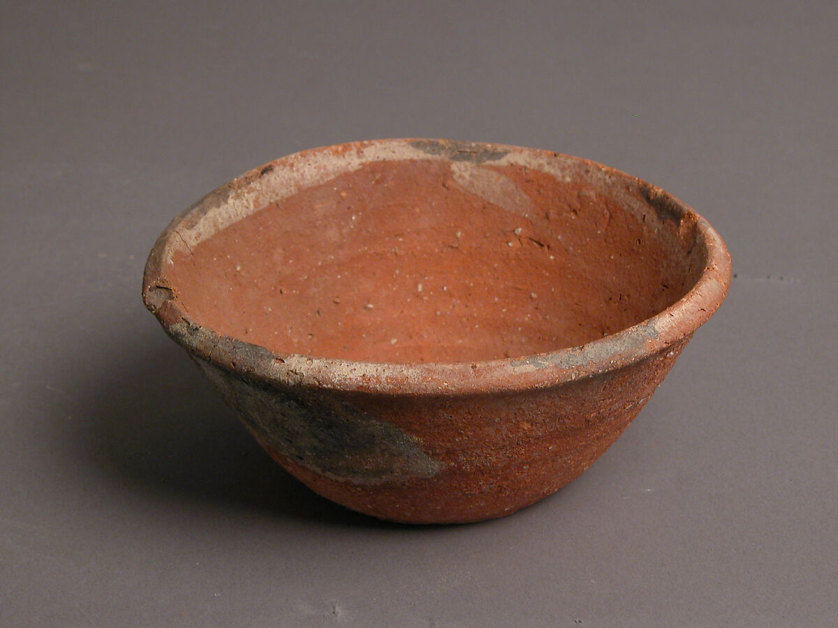 Bowl, Earthenware, slip decoration, Coptic 