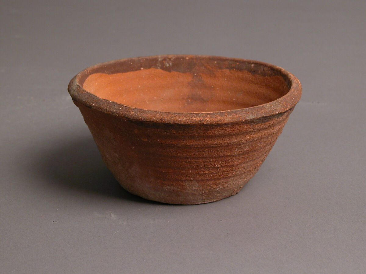 Bowl, Earthenware, slip decoration, Coptic 