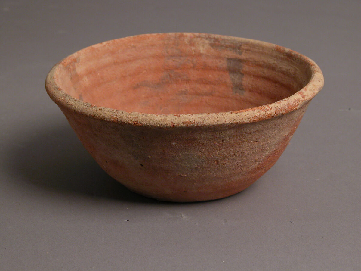 Bowl, Earthenware, slip decoration, Coptic 