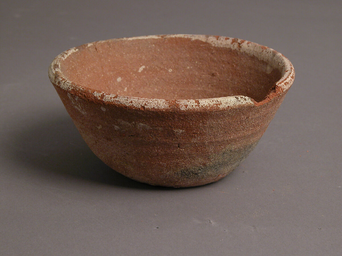 Bowl, Earthenware, slip decoration, Coptic 