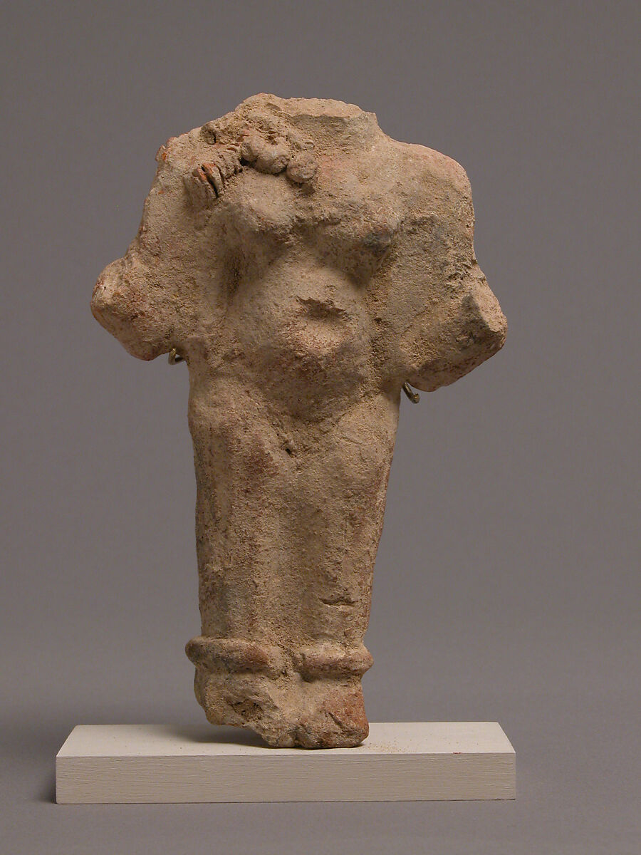 Fragment of a Figure, Earthenware, Coptic 