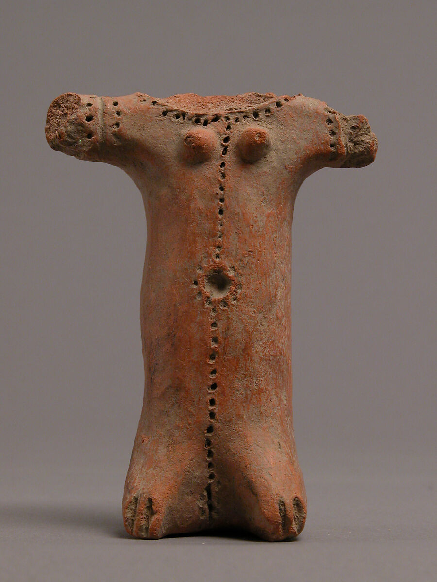 Fragment of a Figure, Earthenware, Coptic 