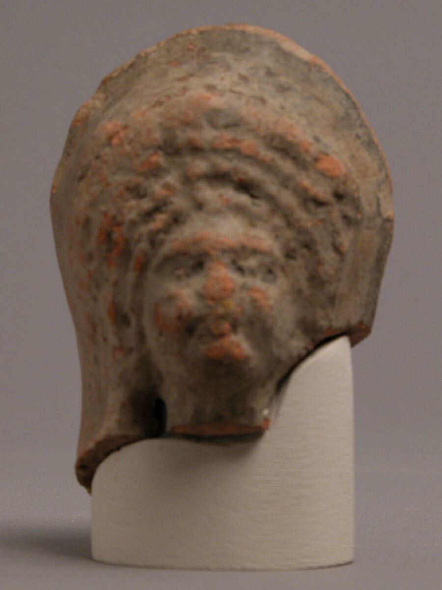 Head of a Woman, Earthenware, Coptic 