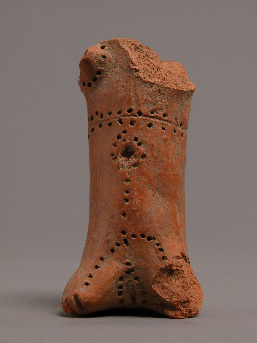 Fragment of a Figure, Earthenware, Coptic 