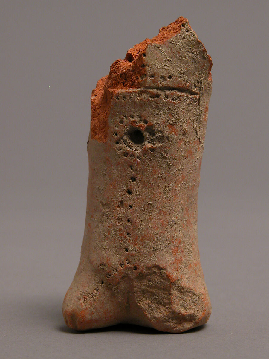 Fragment of a Figure, Earthenware, Coptic 