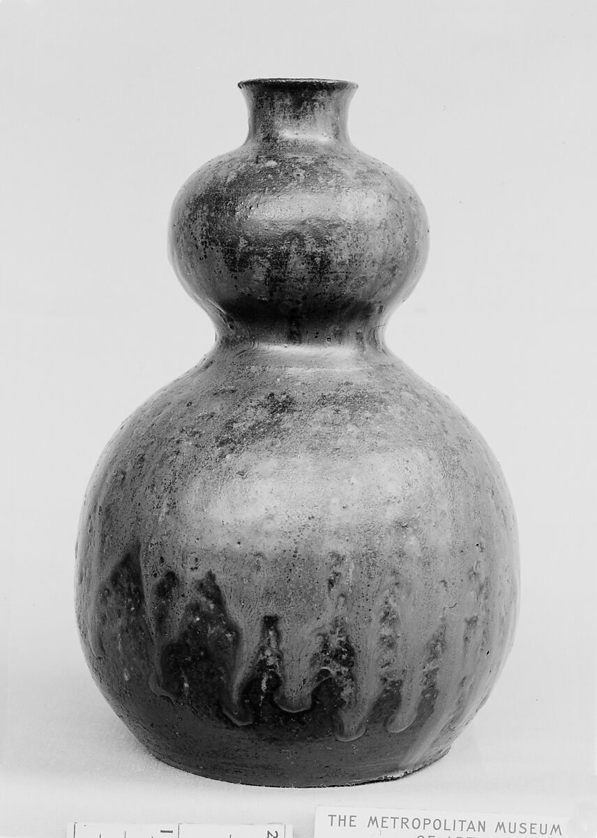 Bottle, Clay with glaze and splash (Kiyomizu ware), Japan 